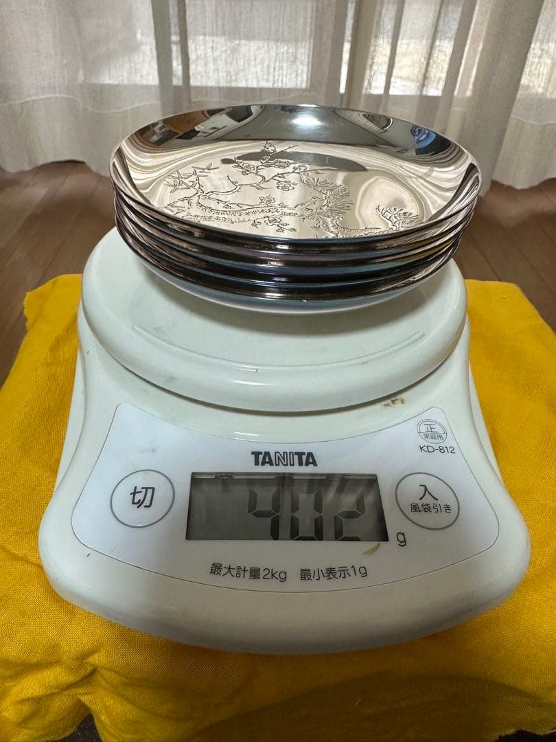 最終値下げ‼️‼️純銀　御小皿五枚セット