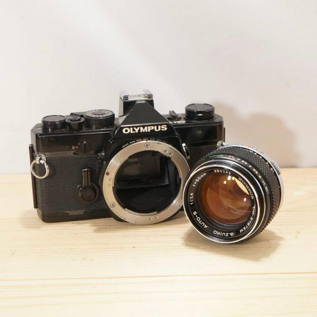 【動作確認済/説明書付】OLYMPUS OM-1 変圧アダプタ付き