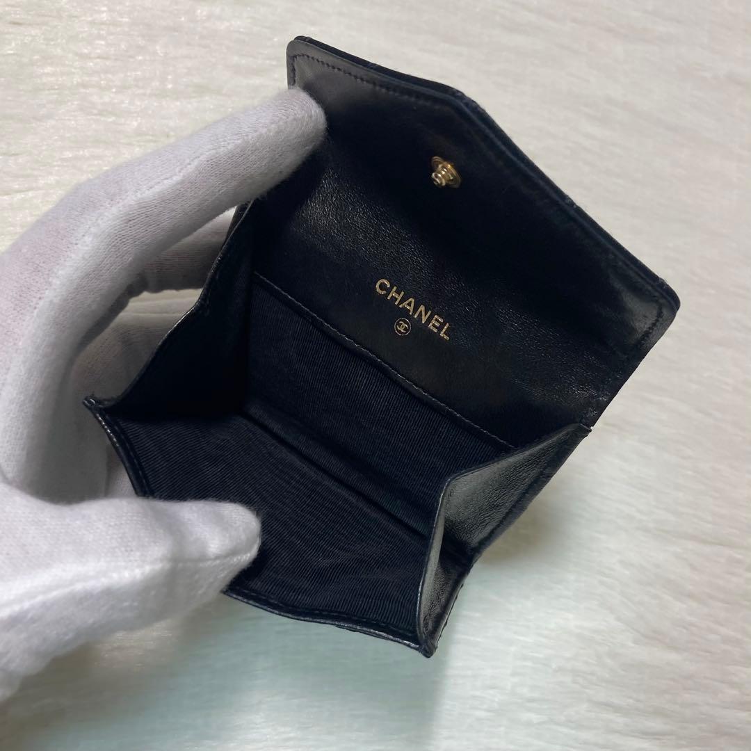 CHANEL シャネル ココマーク マトラッセ ビコローレ サテン ケース