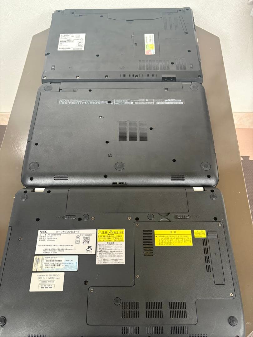 ノート型パソコン　まとめ3台ジャンク