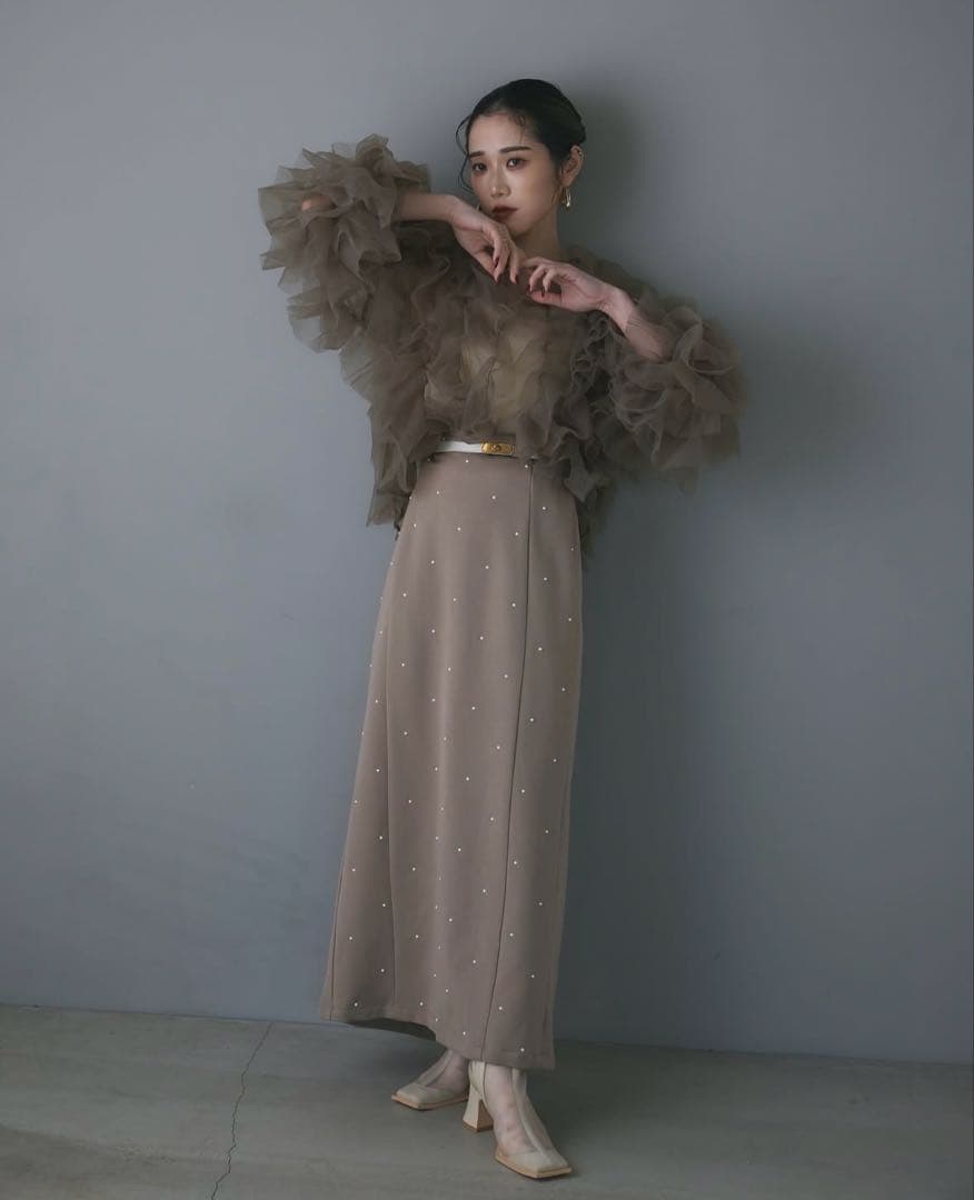 【美品】andrea&co. チュールトップス&スカート(オケージョンドレス)