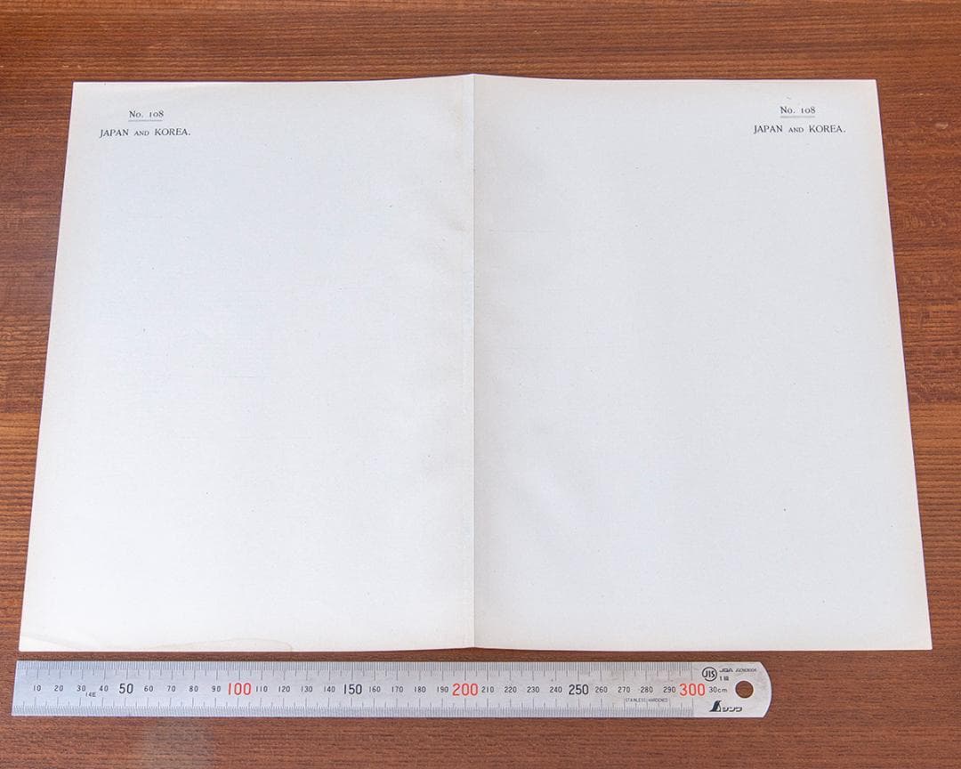 【古地図／明治・竹島史料】1897年「日本と朝鮮」JAPAN AND KOREA