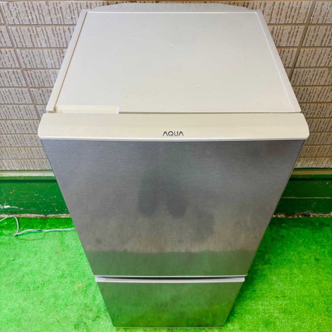 AQUA 126L 冷蔵庫 人気モデル シルバー 耐熱天板【地域限定配送無料】