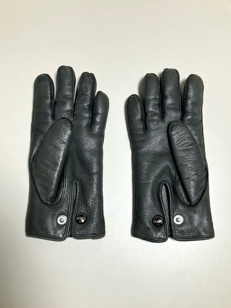 DENTS デンツ手袋　レザーグローブ　ディアスキン　ラビットファー
