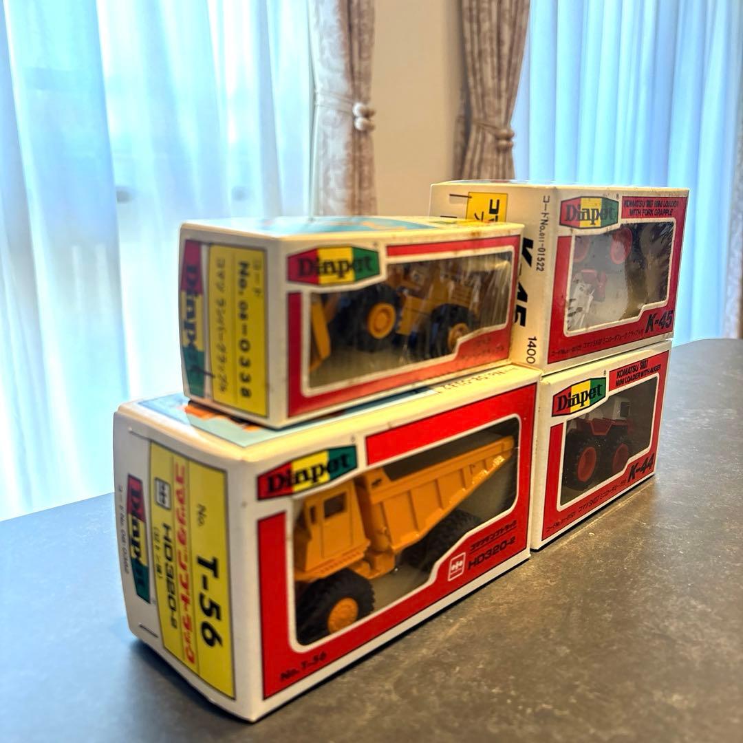 【レア】コマツ 小松 レトロ 建機 重機 模型 4点セット（ダイヤペット）