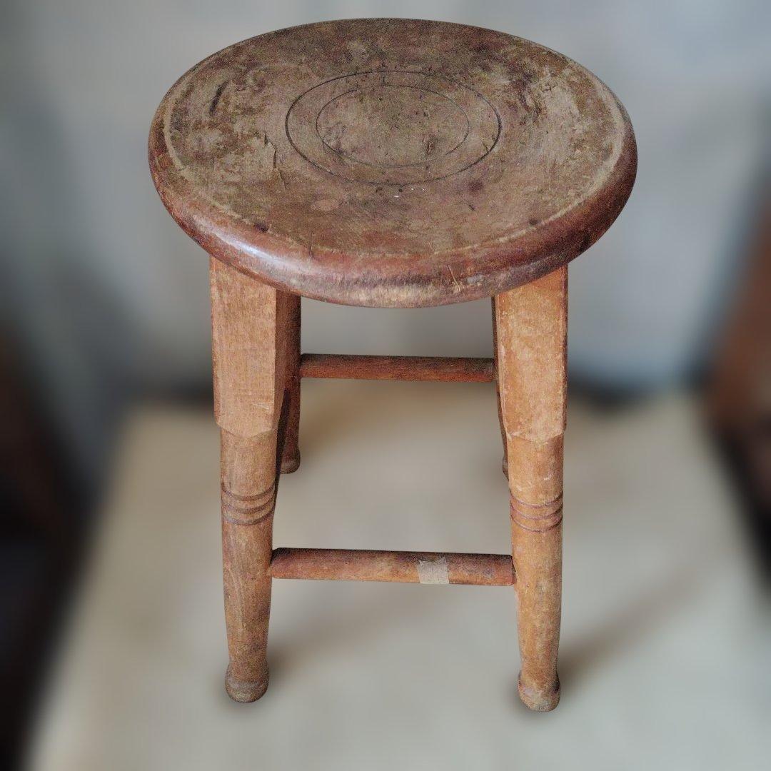 丸椅子　昭和レトロ　アンティーク