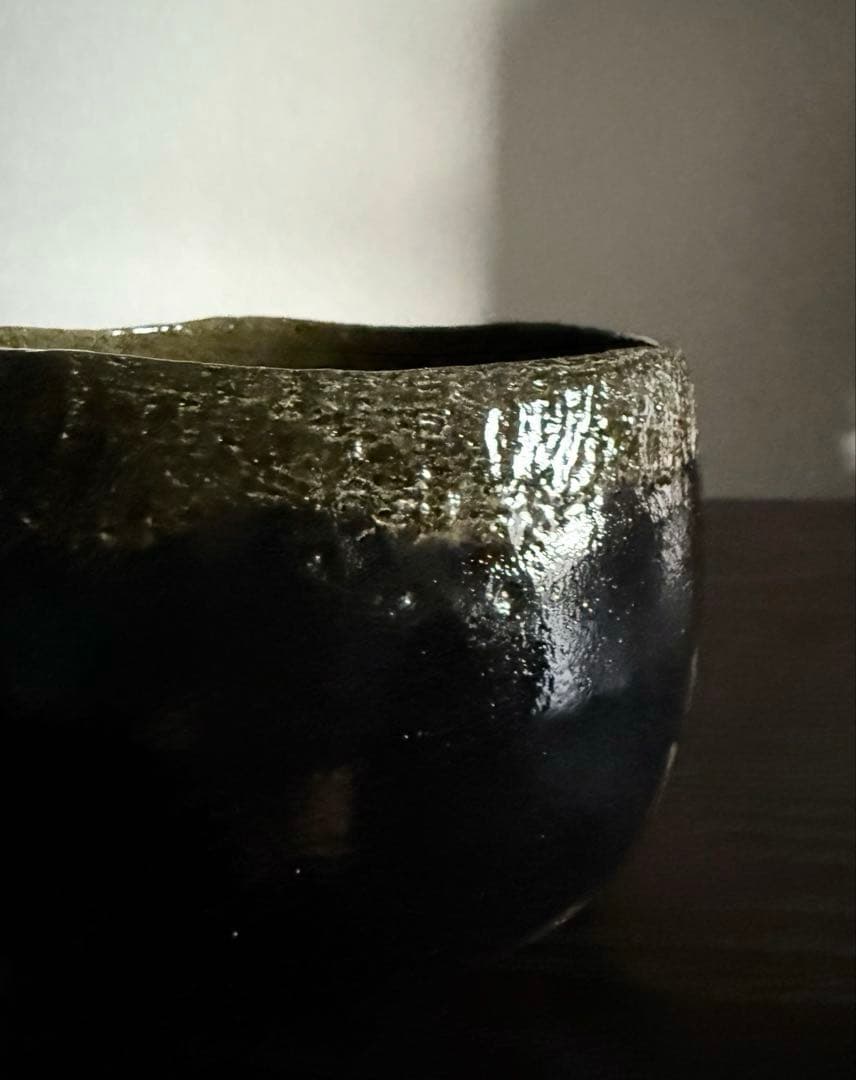 茶道具 黒茶碗 光悦写 雨雲 紫楽造
