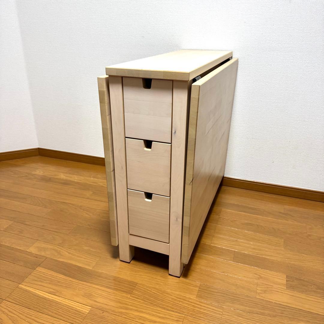 ※ユウ※【ほぼ未使用】IKEA NORDEN ゲートレッグテーブル