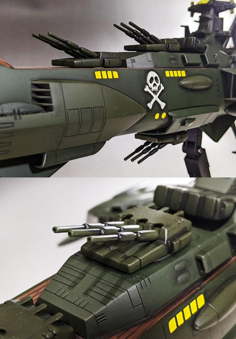 プラモデル　バンダイ　1/1000 アルカディア号　組立塗装済