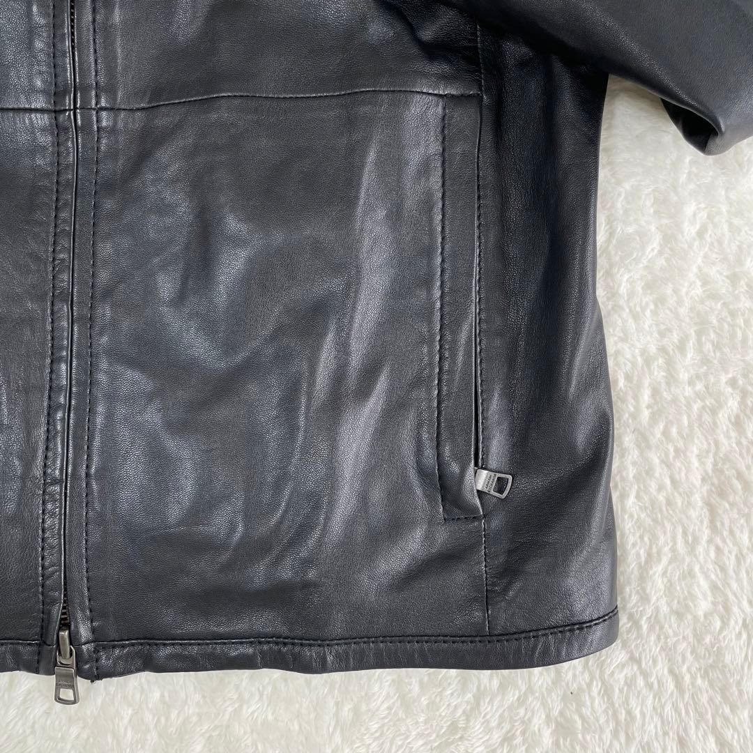 美品✨本革レザージャケット ARMANI EXCANGE ライダース S