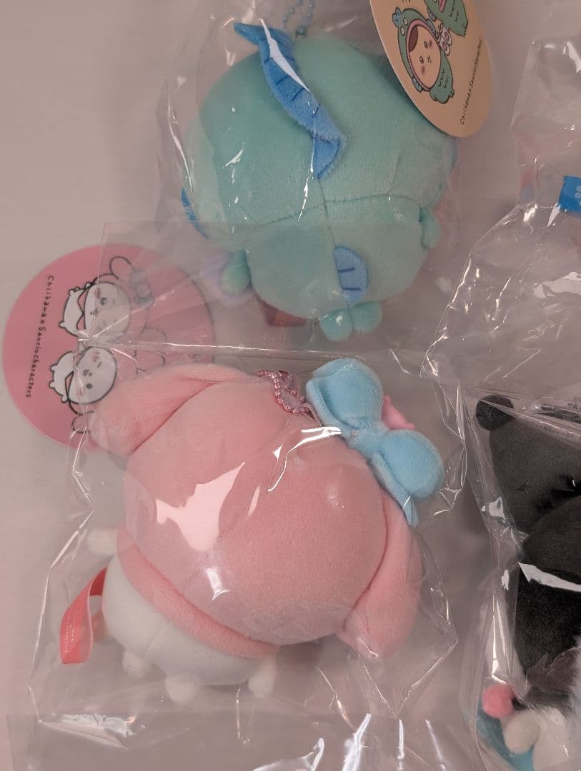 ちいかわ×サンリオ ぬいぐるみキーホルダー 6種セット ぷちミニマスコット