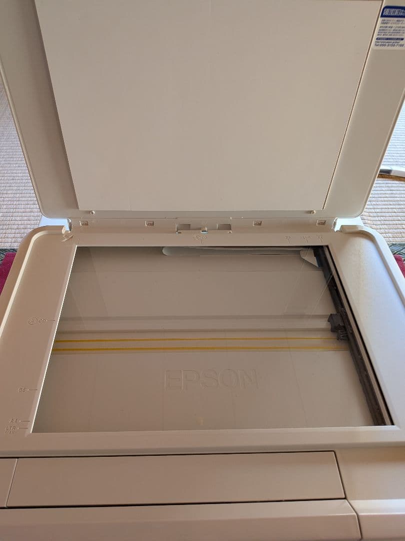 EPSON EP-804AW ホワイトプリンター　ジャンク品　インク　説明書付き