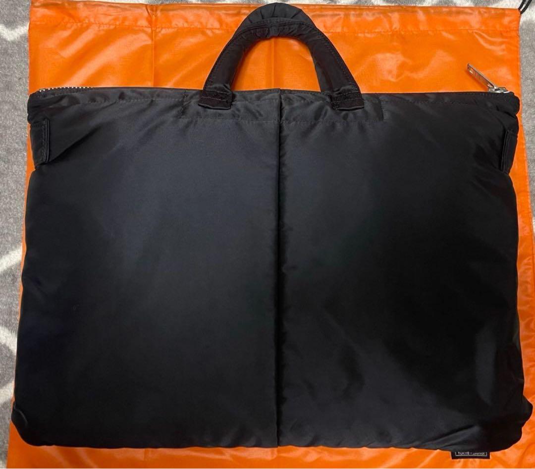 【美品現行タグ 】ポータータンカー ブリーフケースiPad A4可 Lサイズ