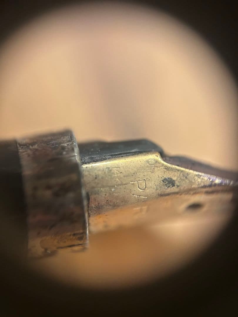 14K PARKER パーカー　ゴールド 万年筆 ダイヤモンドカット フランス製