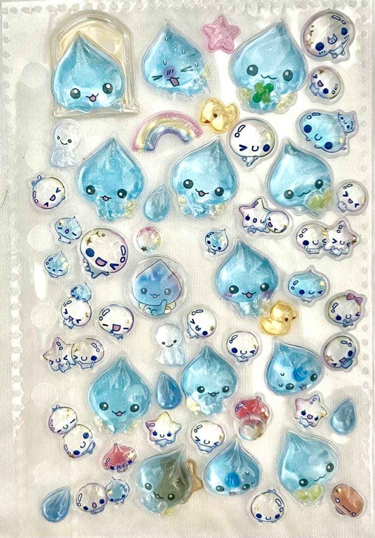 【完成品】ボンボンドロップ　うるちゅるベビー　サンリオ　しずくちゃん　シール帳