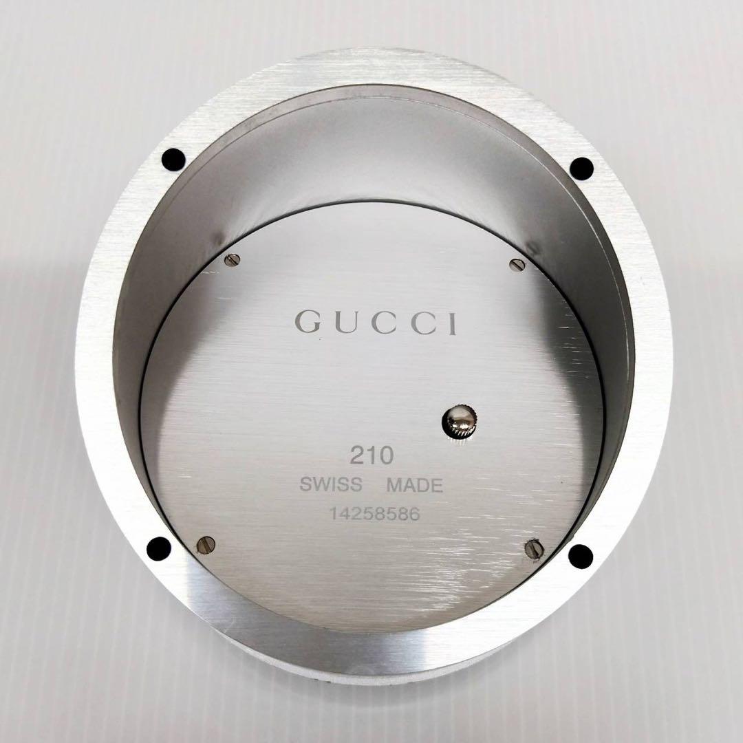 GUCCI 置時計 ブラック/シルバー　201 SWISS MADE クォーツ