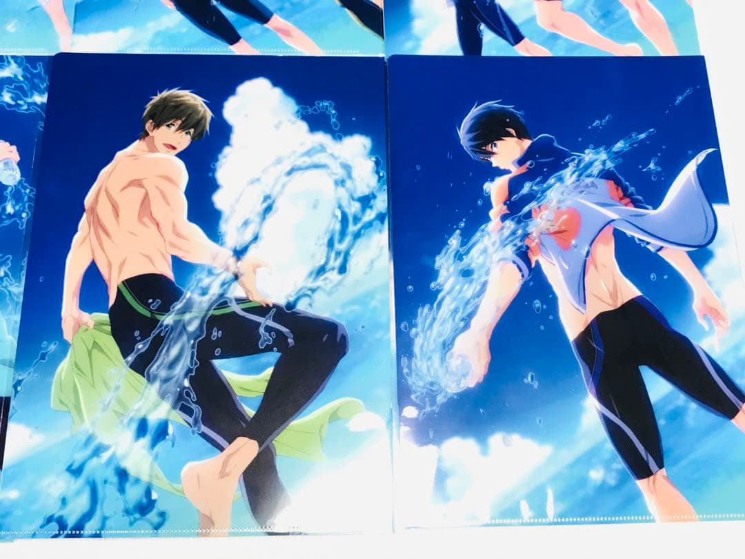 Free!RWクリアファイル8枚 七瀬遙 橘真琴 松岡凛 山崎宗介 桐嶋郁弥