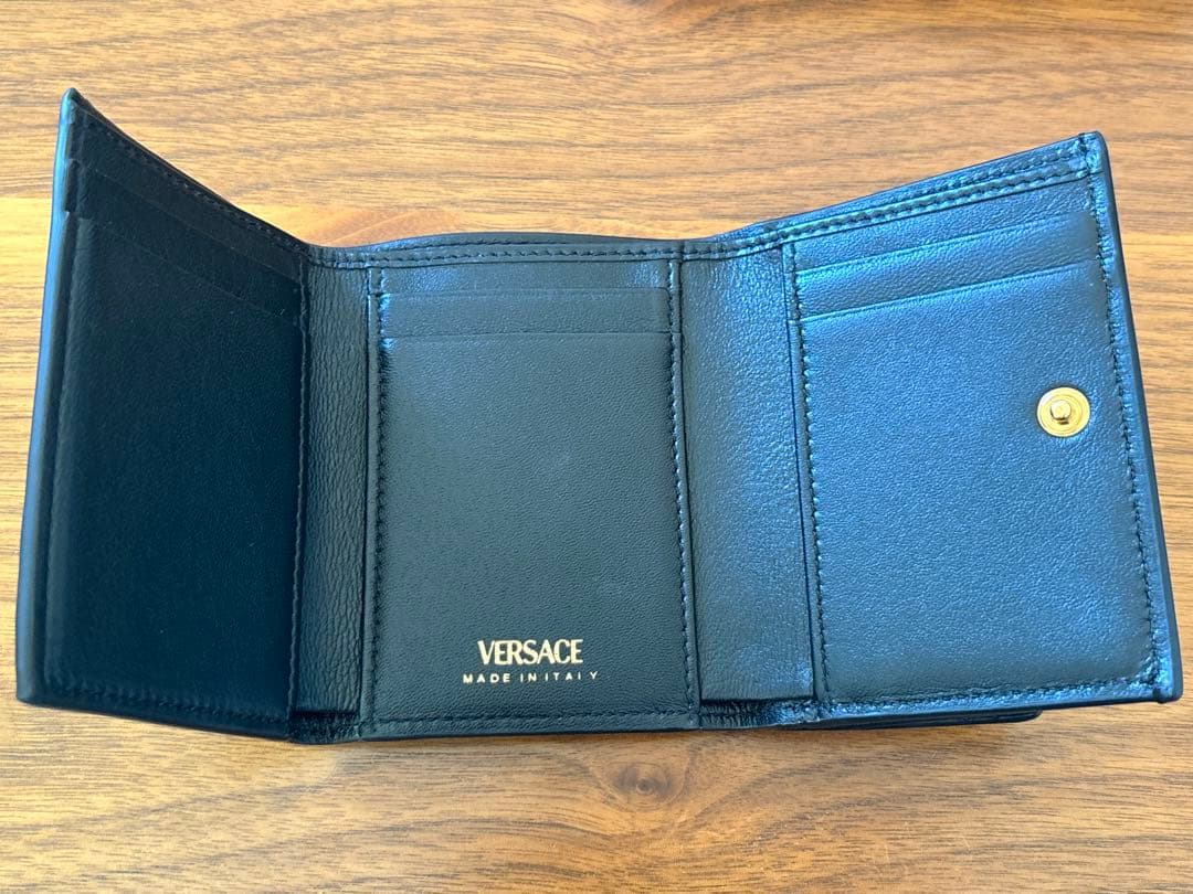 VERSACE ブラック 二つ折り財布