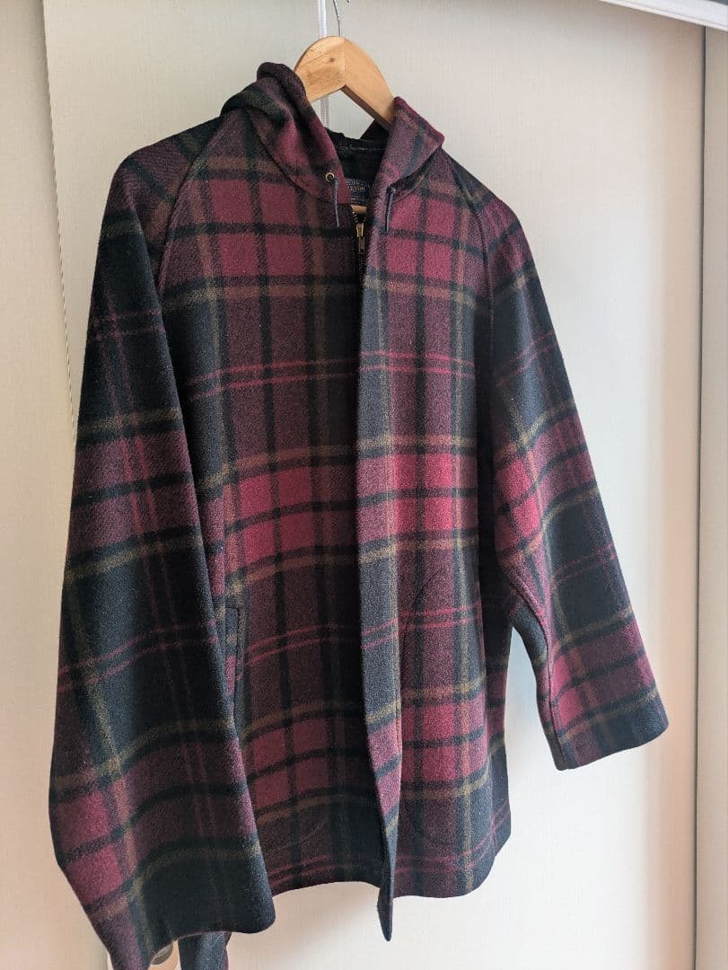 50s Pendleton チェック柄フード付きジャケット M