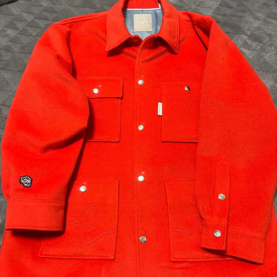 LIBEIRO 赤いフリースジャケット 2025年　mサイズ完売品
