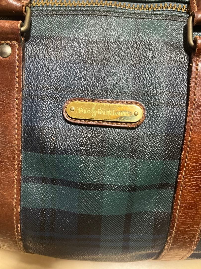 Ralph Lauren ボストンバッグ ネイビー・グリーン