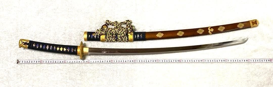 模造刀　武田信玄　来国長　陣太刀　金属刀身