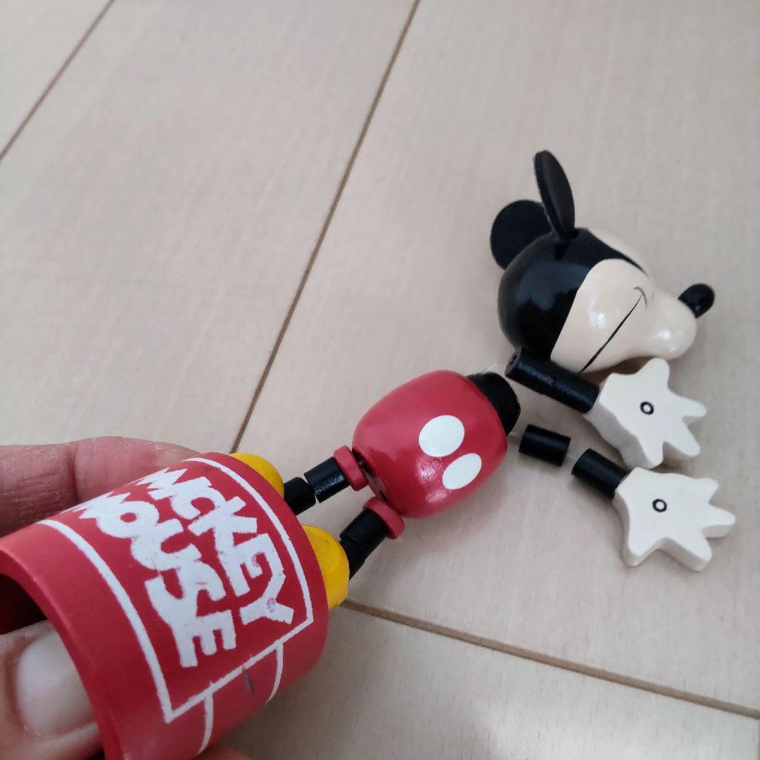 【レア】ミッキーマウス　脱力人形　プッシュパペット 　レトロ　時代物