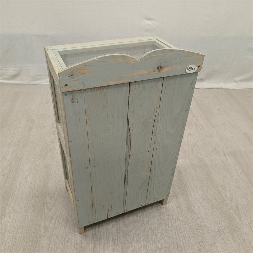 展示品　レトロガラス　シャビー　ハンドメイド　キャビネット　飾り棚　フレンチ　E