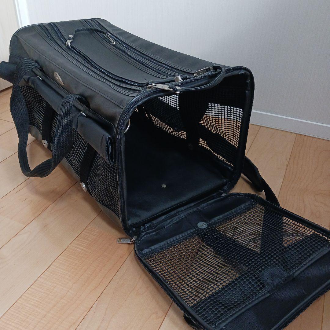 ペット用ソフトキャリーバッグ 黒 メッシュ　【Samsonite　サムソナイト】