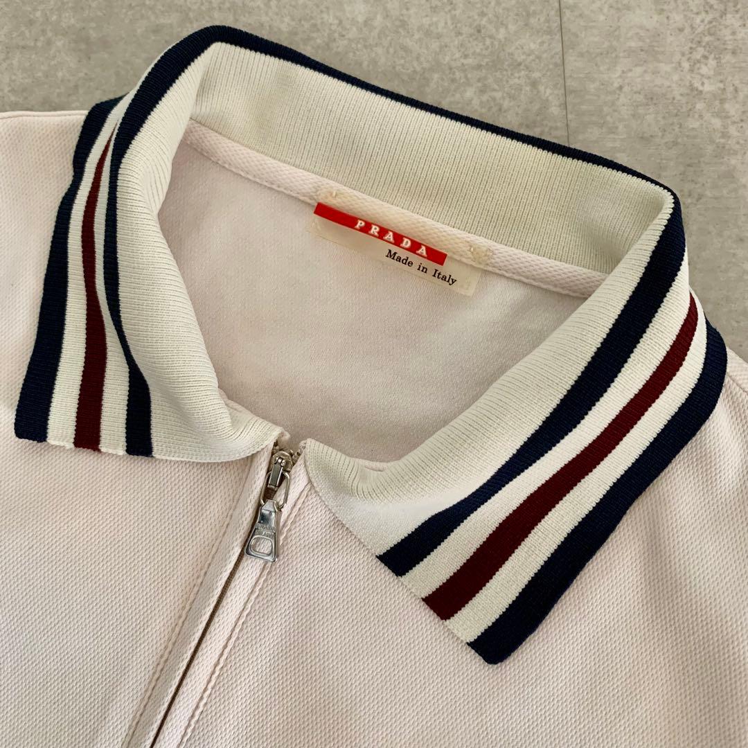 イタリア製 PRADA プラダスポーツ ハーフジップ ポロシャツ/S