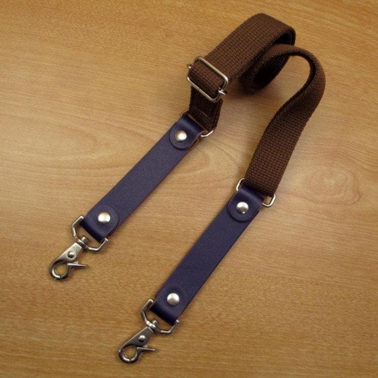 【トリマー向き】 ネイビー＆焦げ茶　８丁　シザーケース　TSC-13/CNA