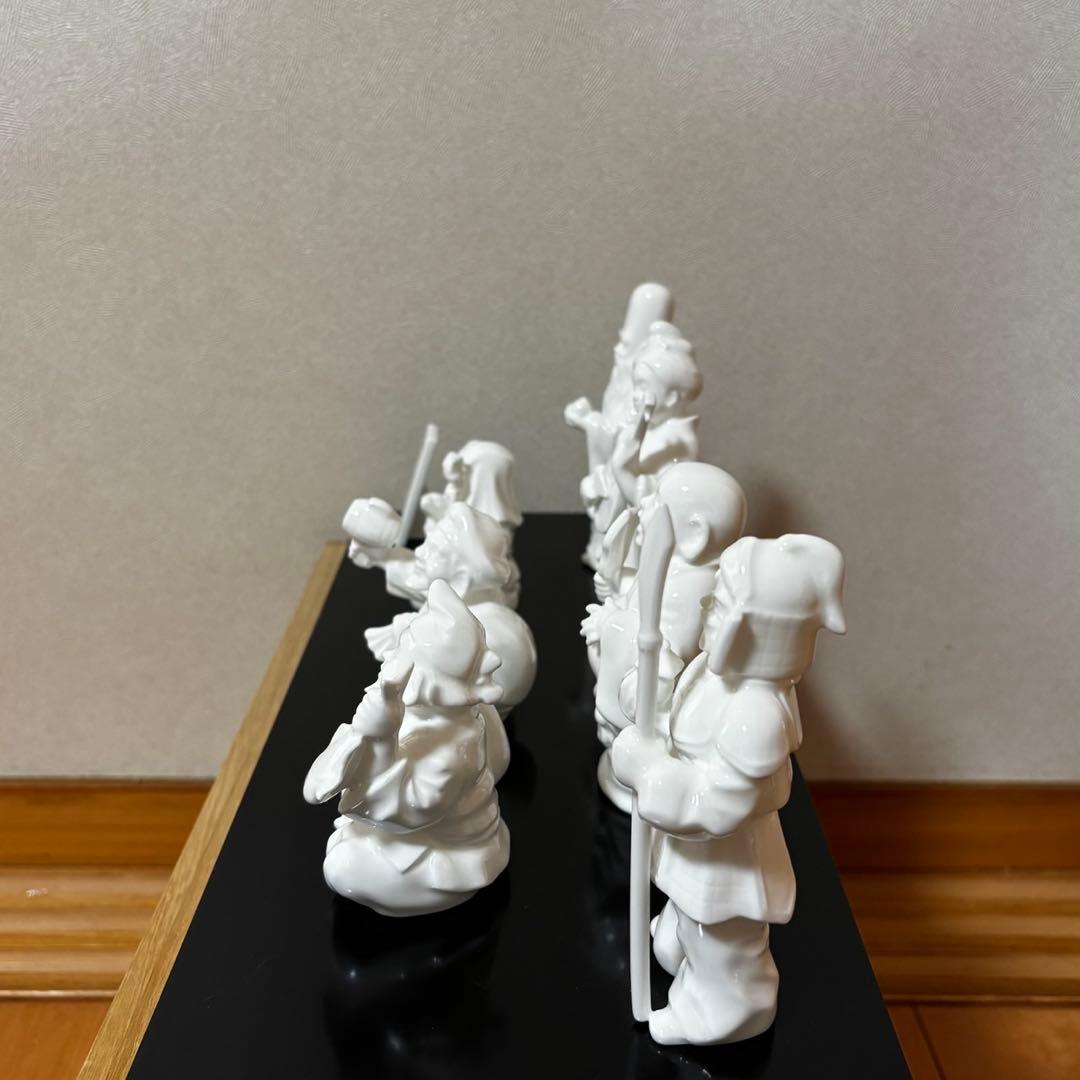 希少 Noritake ノリタケ 乃りたけ 七福神フィギュリン 白磁 置物 陶器