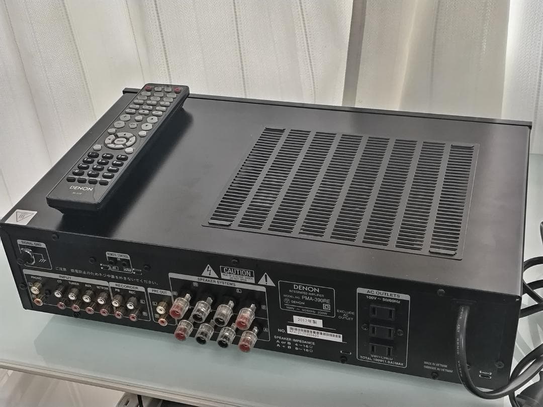 DENON PMA-390RE (黒) 2017年製 インテグレーテッドアンプ