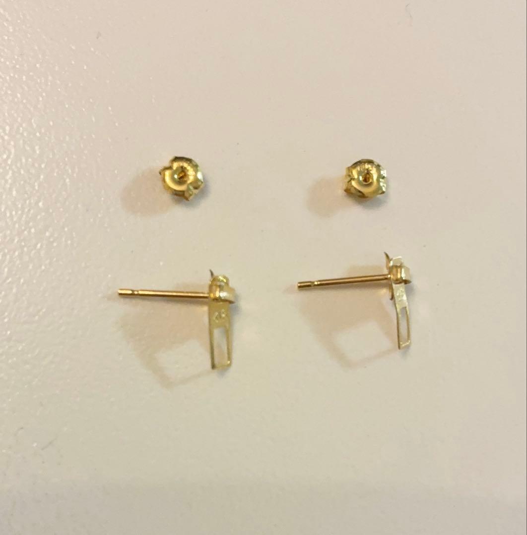 K18ゴールド ジッパーモチーフ ピアス