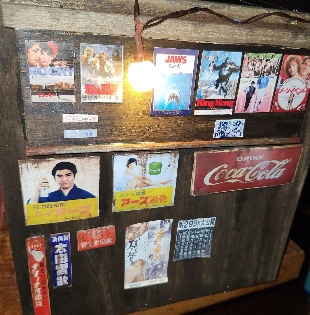 1/12 昭和　レトロ　自販機　ホーロー看板　ジオラマ