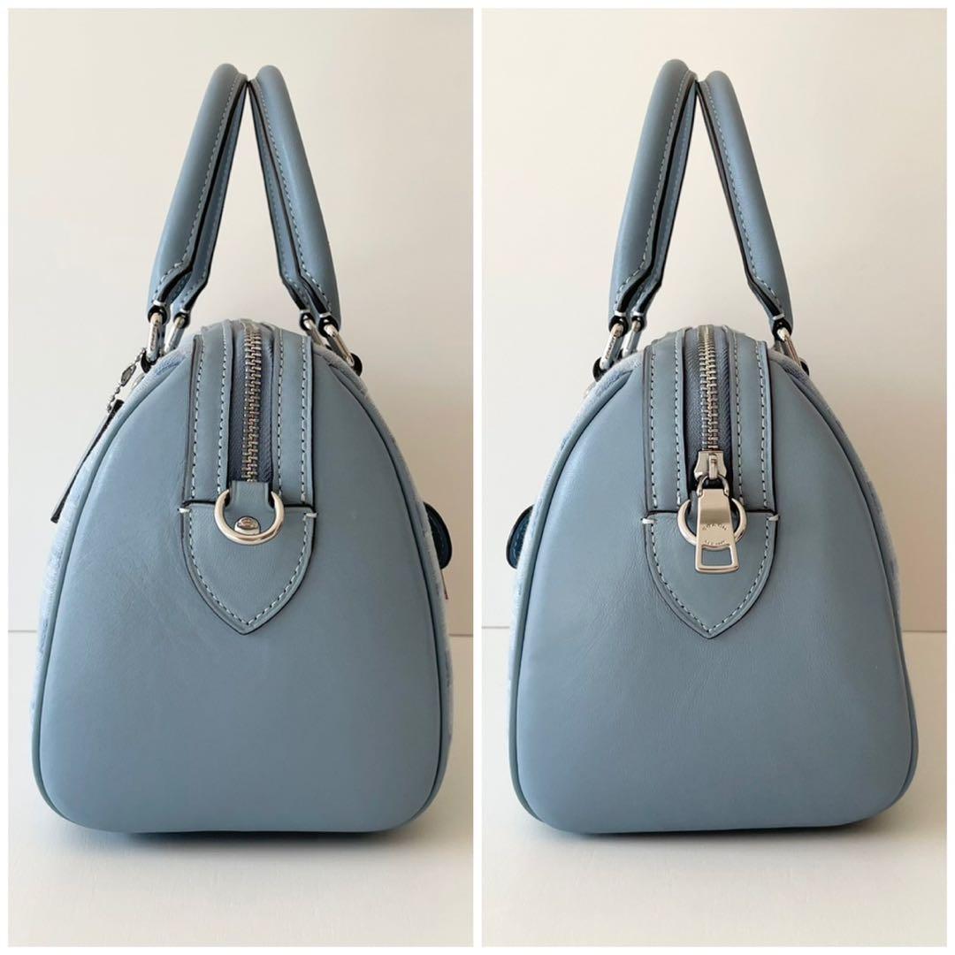 【新品】COACH 2way ハンドバッグ ローアン サッチェル シャンブレー