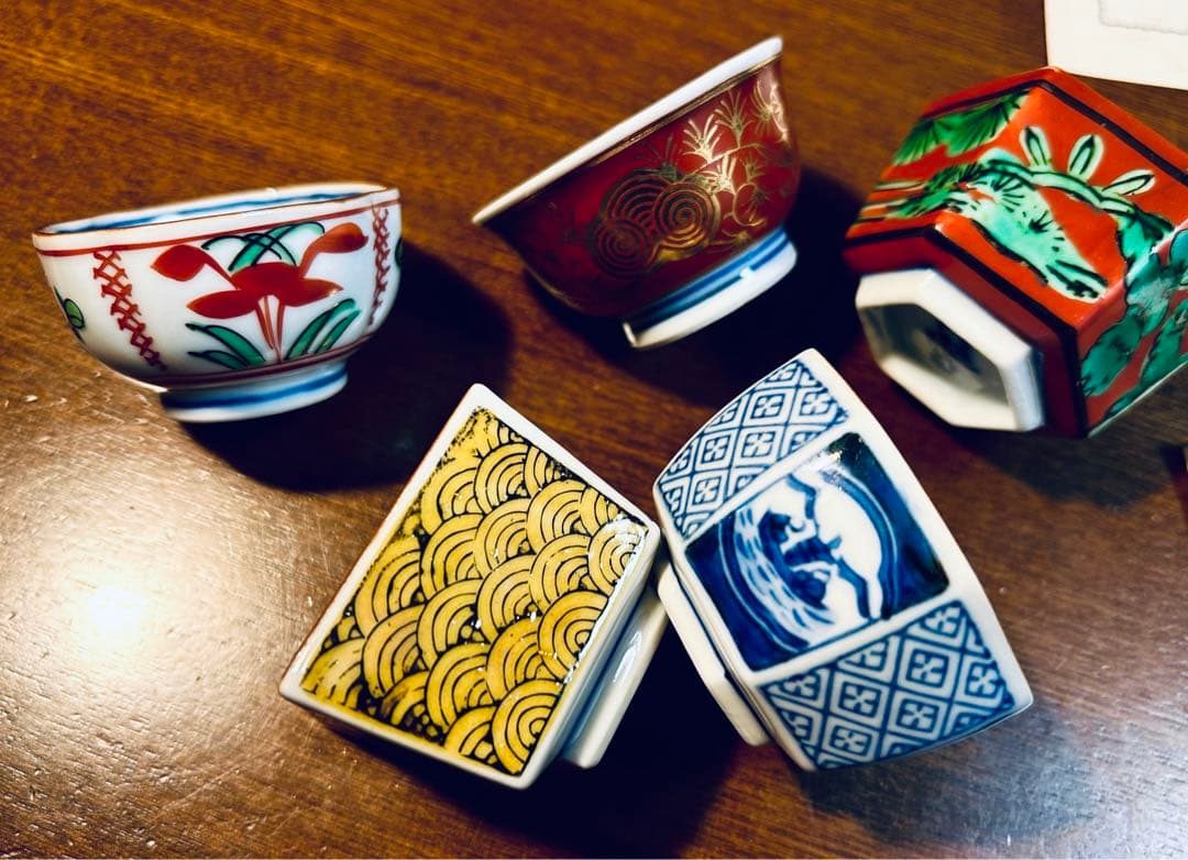 九谷焼　長右衛門四代目作　器5点セット