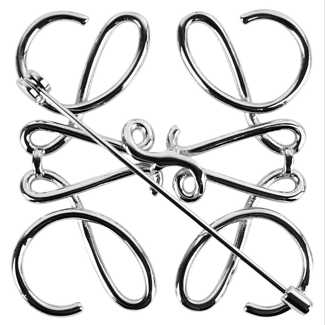 美品 ロエベ LOEWE Anagram Brooch アナグラム ブローチ