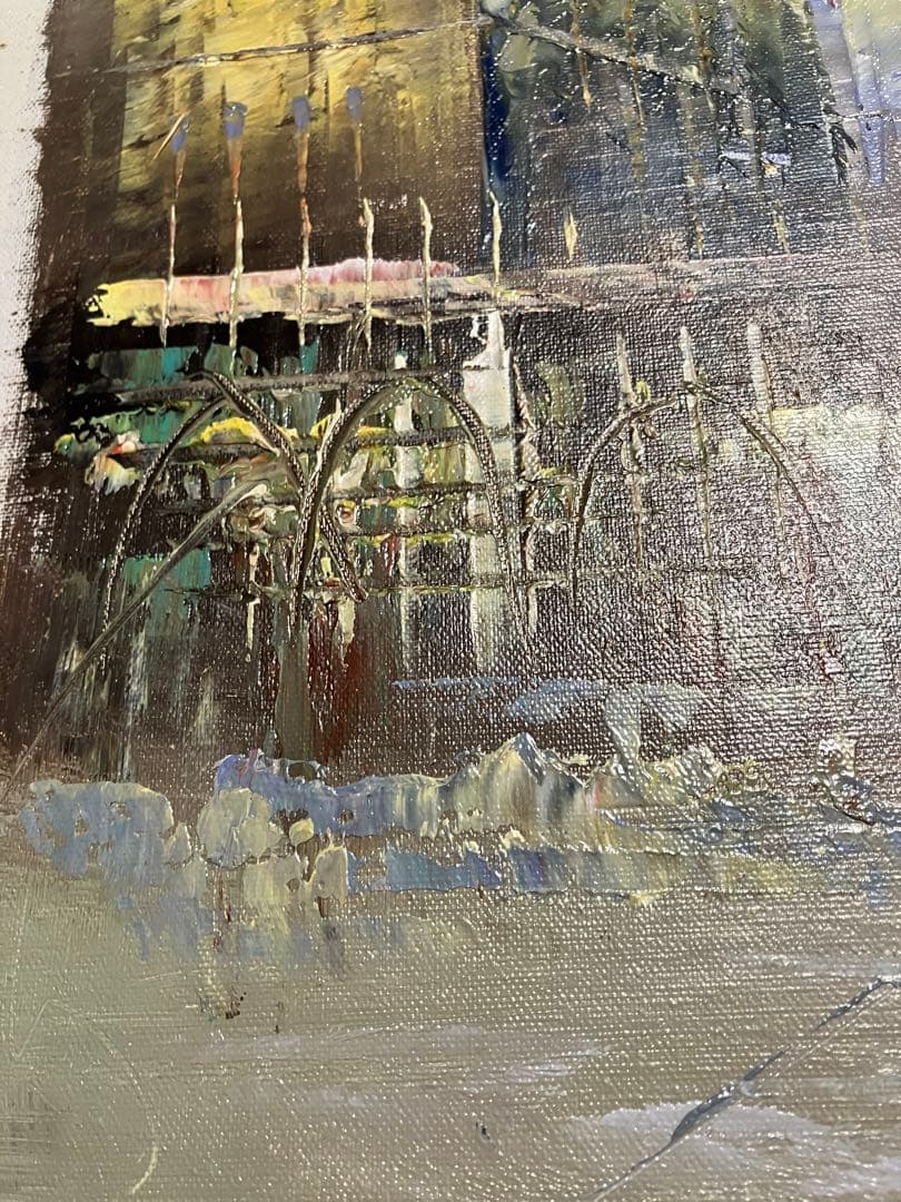 パリ　油絵　額68✖︎61