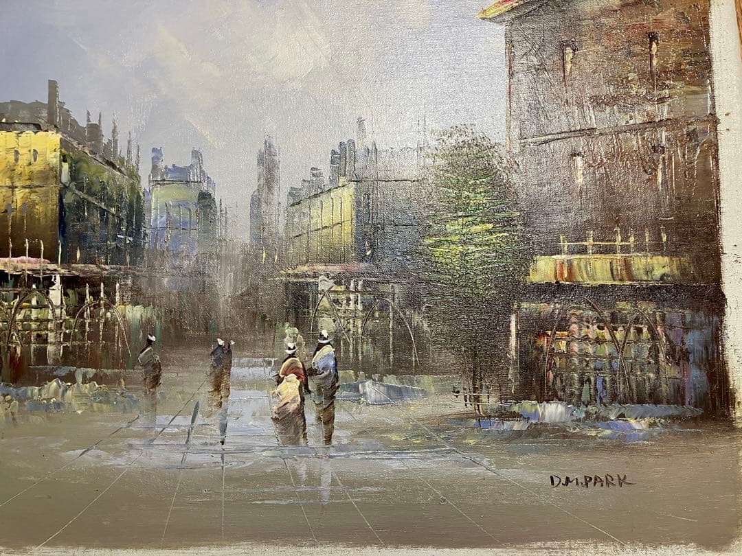 パリ　油絵　額68✖︎61