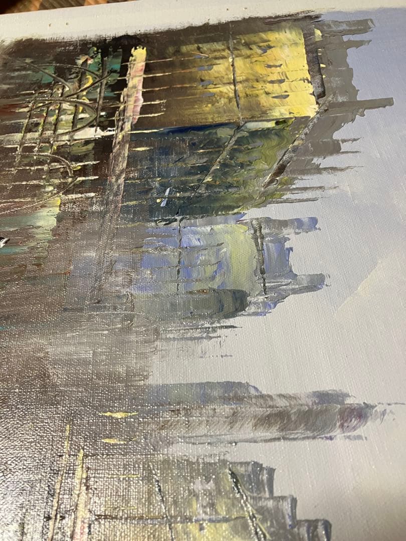 パリ　油絵　額68✖︎61