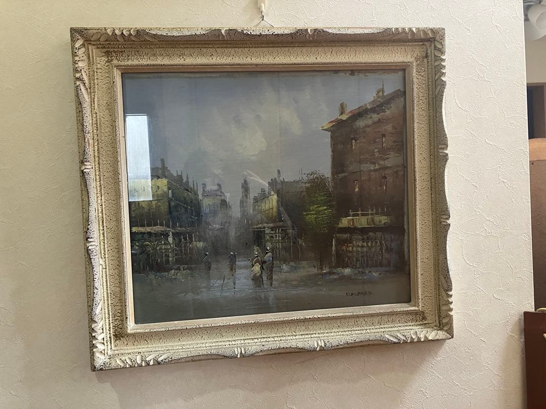 パリ　油絵　額68✖︎61