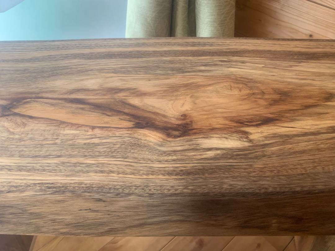 勿体ないワイルドな❣️①楠サイドテーブル、ベンチ＊補強貫#SDGs