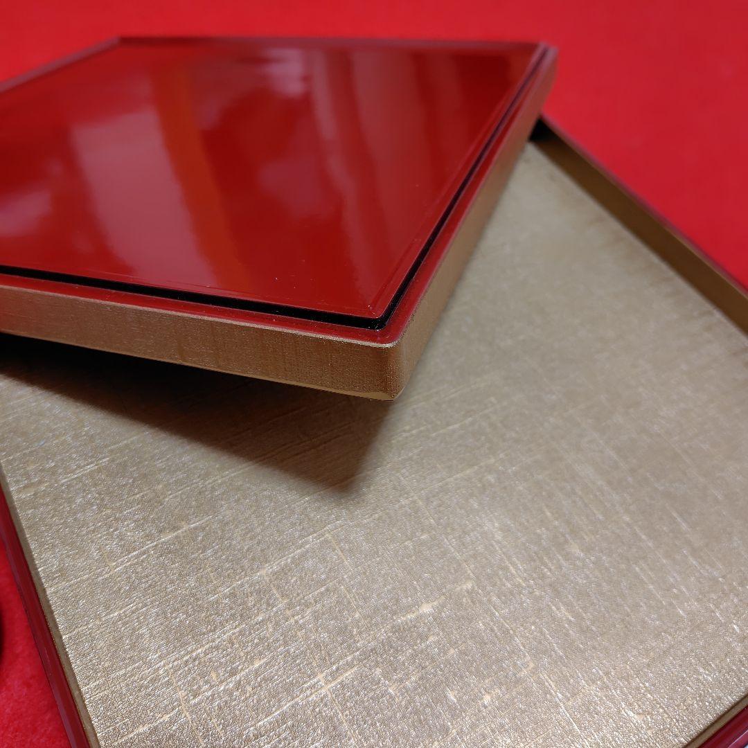 金銀箔工芸さくだ　漆器金箔盆 ５枚セット 25cm x 25cm