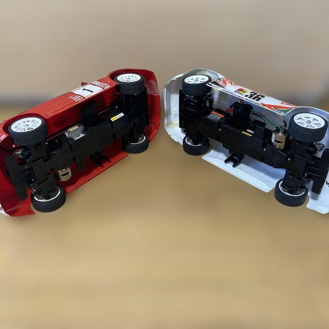 絶版！古いタミヤXB ランエボⅥ WRC、カストロール トムス スープラ セット