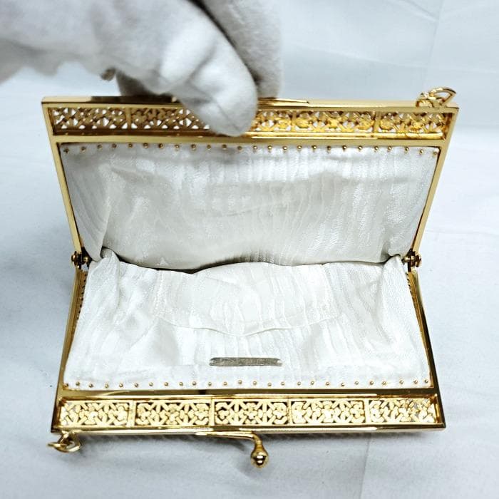 【美品】 TOKO silver アンティーク フリンジ メタルビーズ バッグ