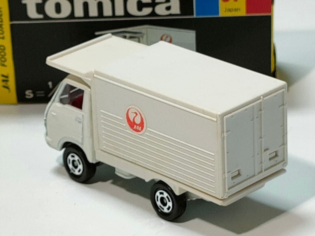 黒箱トミカ97 JAL日本航空フードローダー機内食運搬車 美品 日本製 デッド