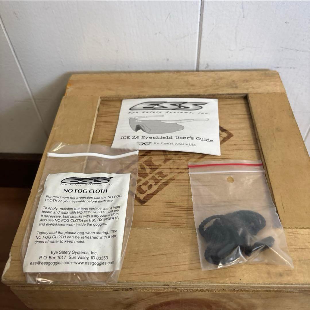 美品　米軍　ESS ICE サングラス　ブラック　クリア　送料無料⑩