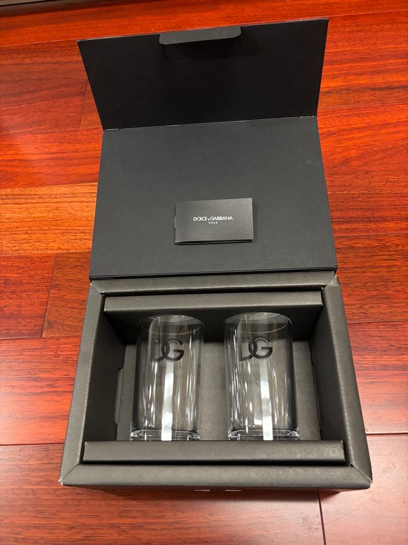 DGロゴ グラスセット ブランドボックス付き