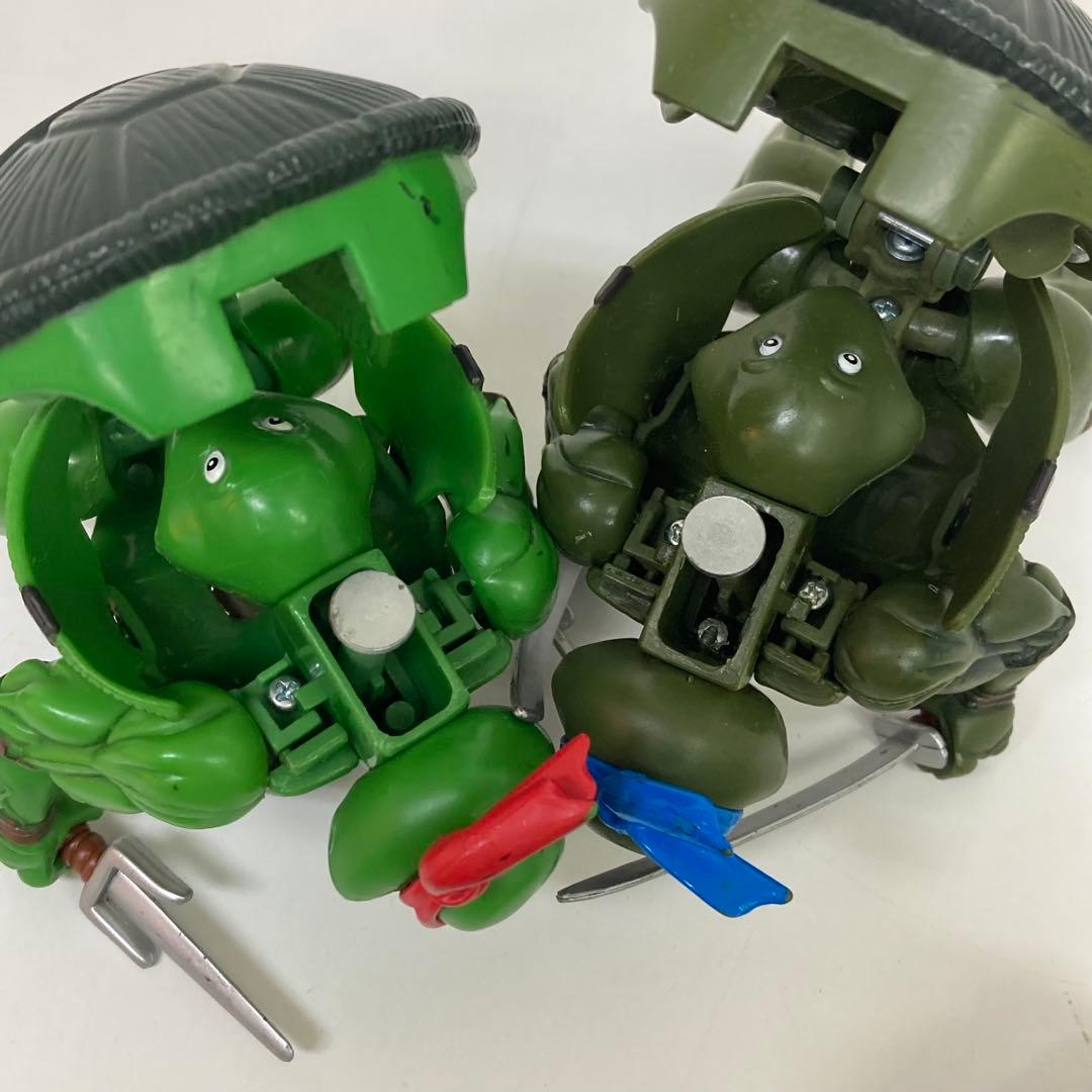 g553-29 ミュータントタートルズ　バトラクション　フィギュア　まとめて